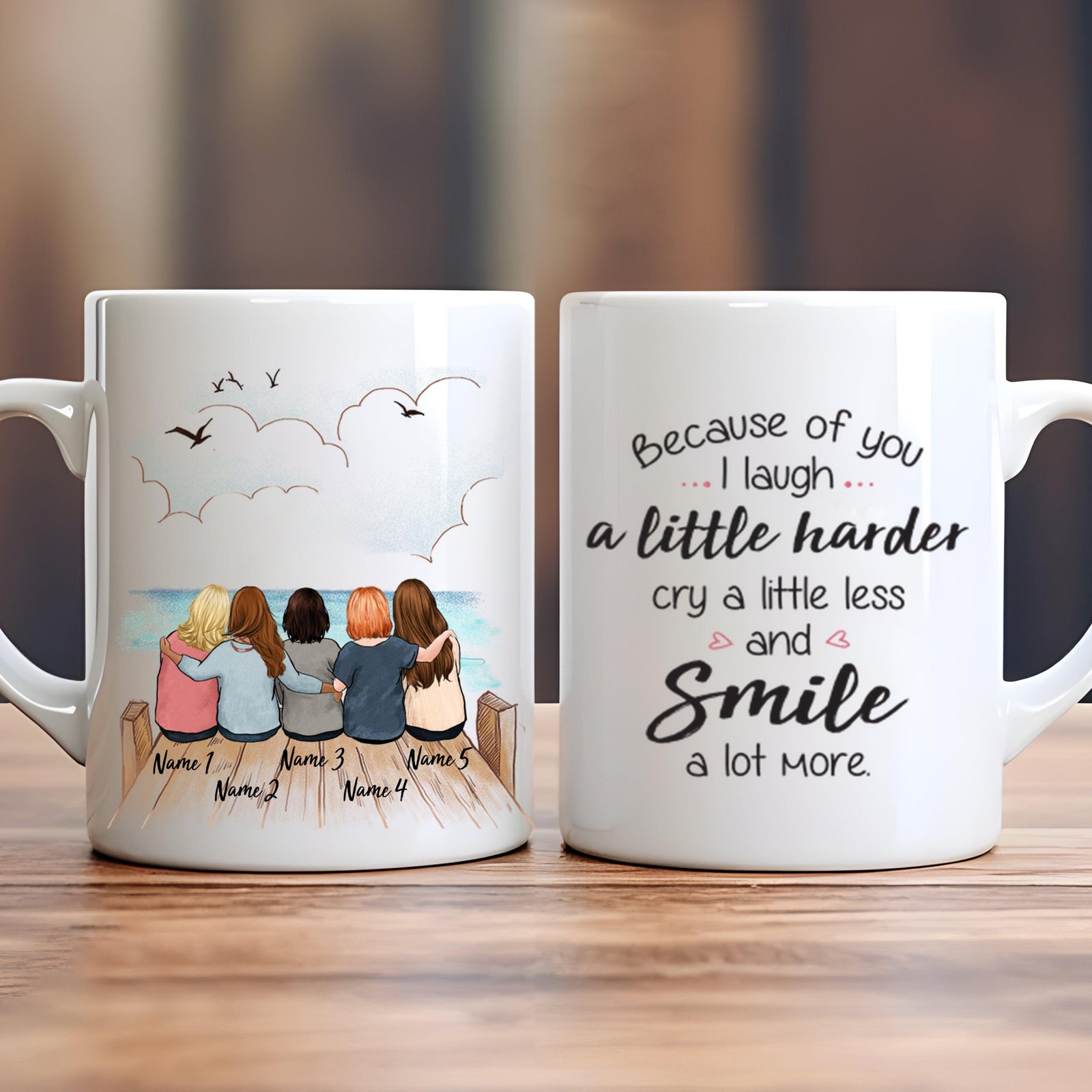 Personalized Best Friend Birthday Gifts - Personalized Custom 11oz Mug - Birthday, Loving, Funny Gift for Grandma/Nana/Mimi, Mom/Dad, Aunt, Wife/Husband, Grandparent - Suzitee Store