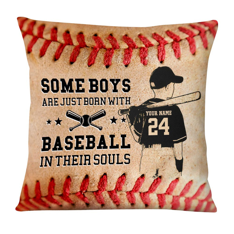 Love Baseball Grandson Pillow personalized pillow, main view