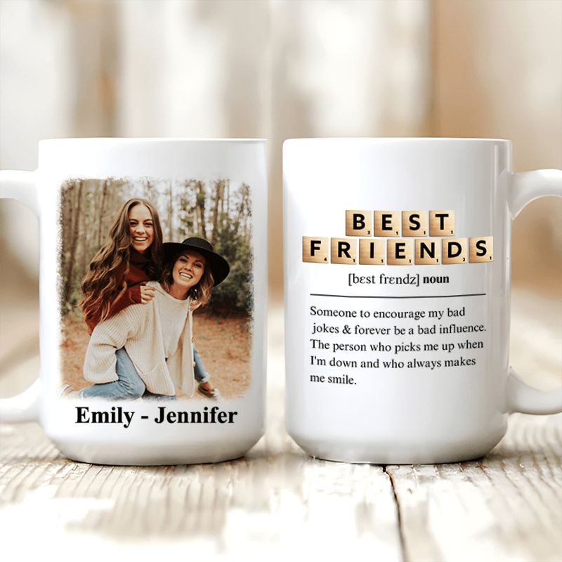 You Always Make Me Smile - Upload Image, Gift For Besties - Personalized Custom Mug - Birthday, Loving, Funny Gift for Besties, Friends - Suzitee Store