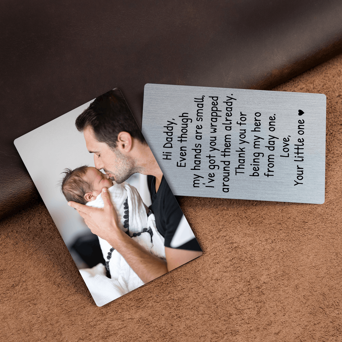 Custom Photo Wallet Insert Card personalized wallet card, alternate view 3