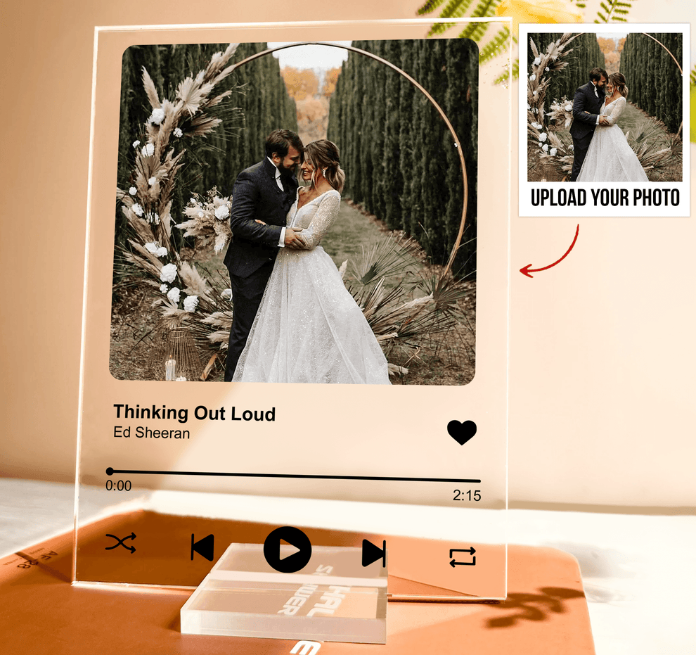 Custom Photo Your Favorite Song and Music personalized acrylic plaque, main view