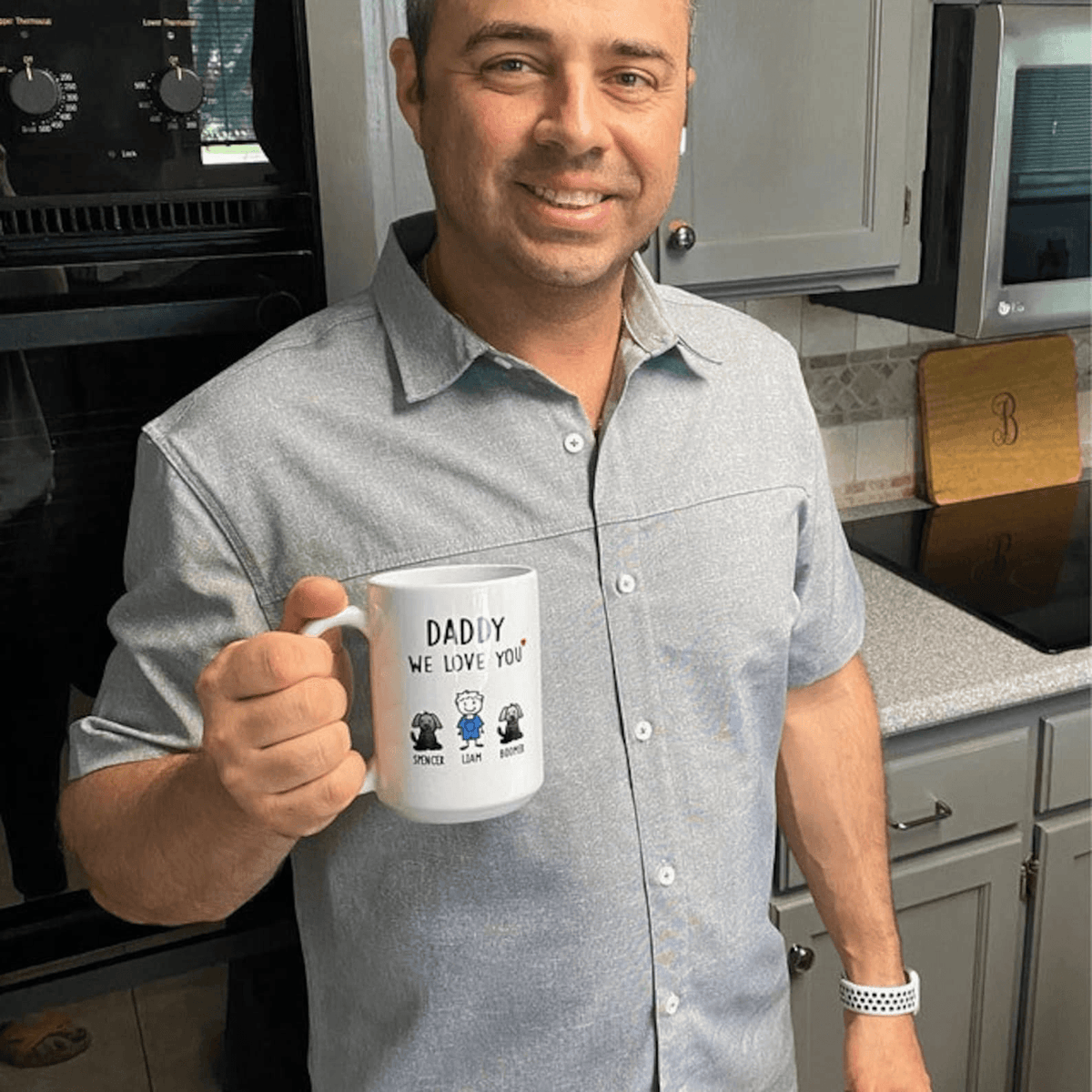 Dad, We Love You - Personalized Custom Coffee Mug - Funny Father's Day Gift, Birthday Gift For Best Dad Ever, Grandpa, Daddy, Dada From Daughter, Son, Kids, Wife - Suzitee Store