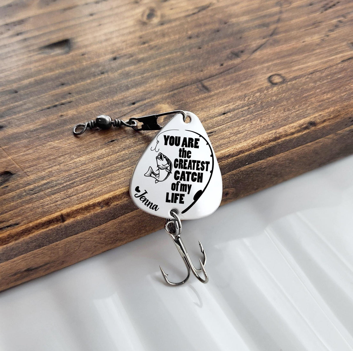 You Are The Greatest Catch Of My Life - Personalized Fishing Lure - Father's Day Gift for Him, Husband, Daddy, Fishing Lovers