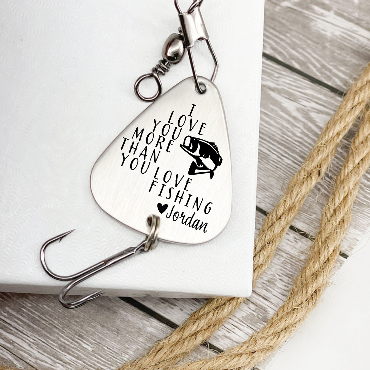 I Love You More Than You Love Fishing - Personalized Fishing Lure - Anniversary Gift For Him, Husband From Wife