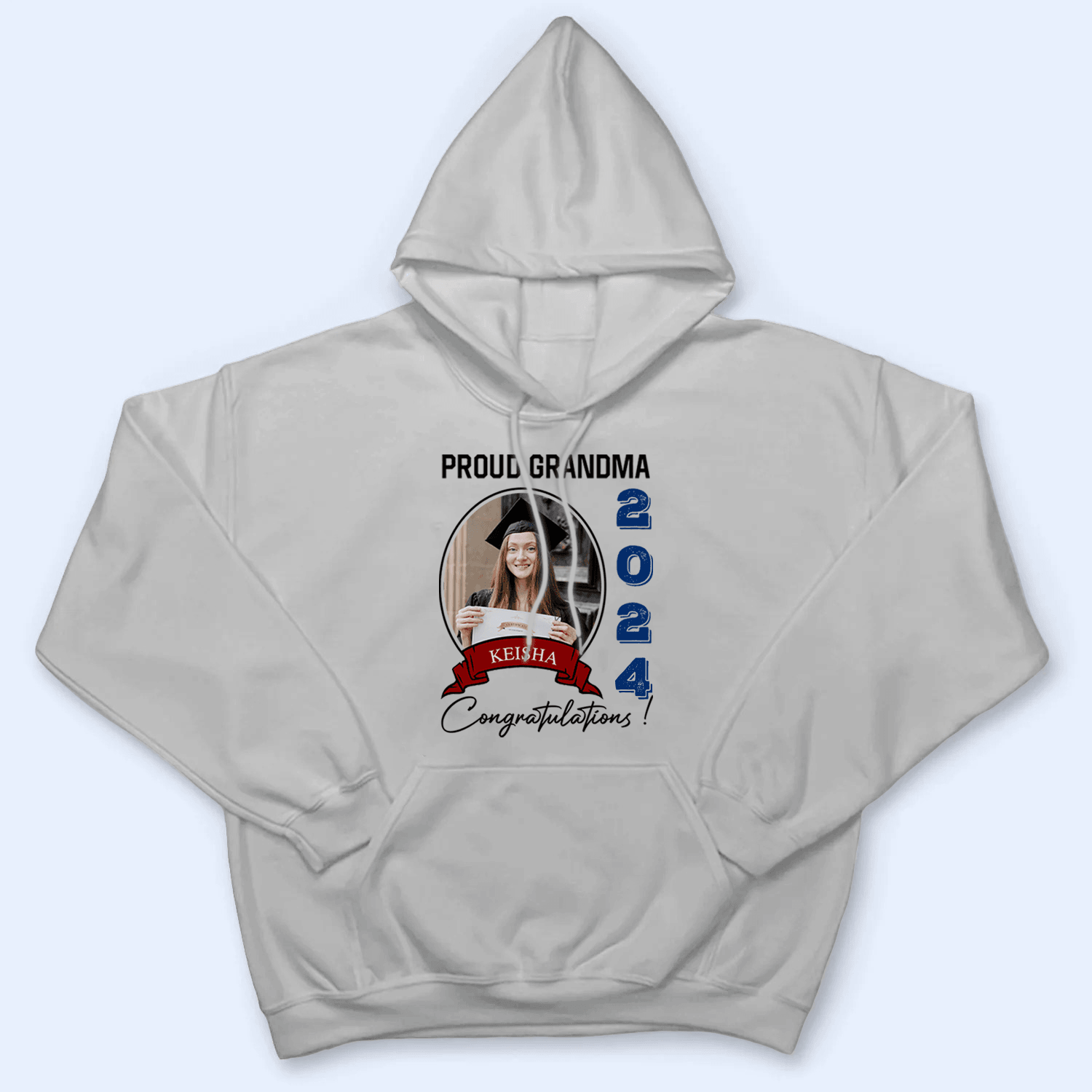 Custom Photo Congratulations, Graduate 2024 - Personalized Custom T Shirt - Birthday, Loving, Funny Gift for Grandma/Nana/Mimi, Mom, Wife, Grandparent - Suzitee Store