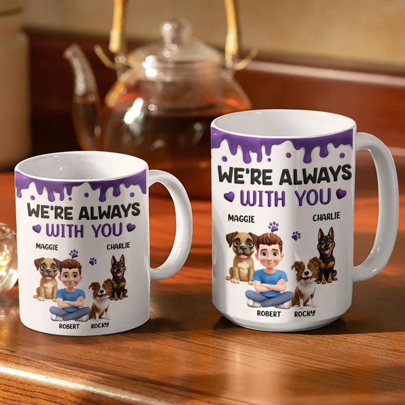 A Girl And Her Dog A Bond That Can't Be Broken personalized mug, alternate view 3
