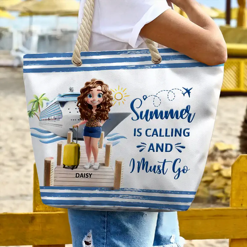 All My Cruise Crap Travel - Personalized Beach Bag - Gift For Her, Traveling Lovers