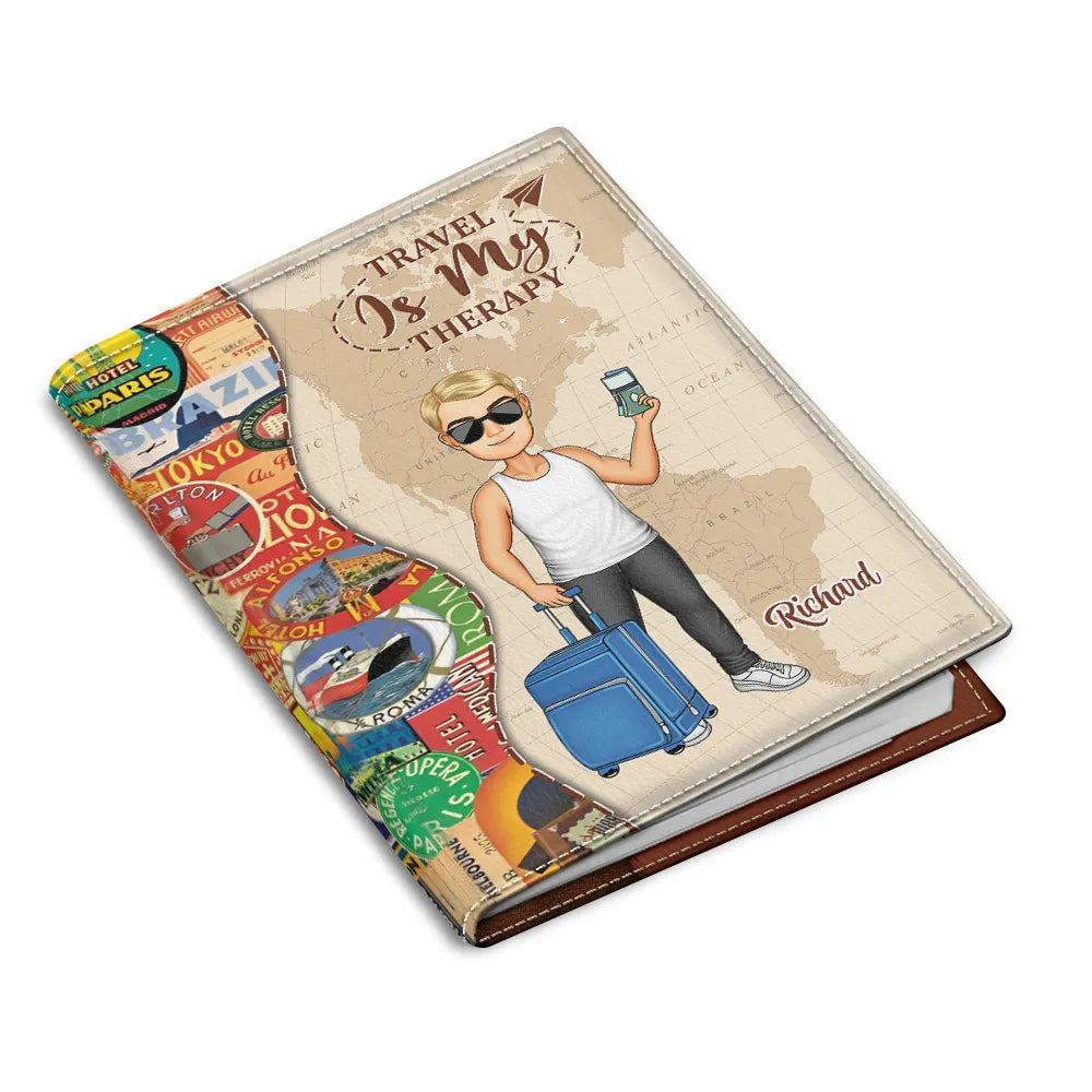 And So The Adventure Begins Travel Lovers - Personalized Custom Passport Cover - Gift For Him, Her, Traveling Lovers