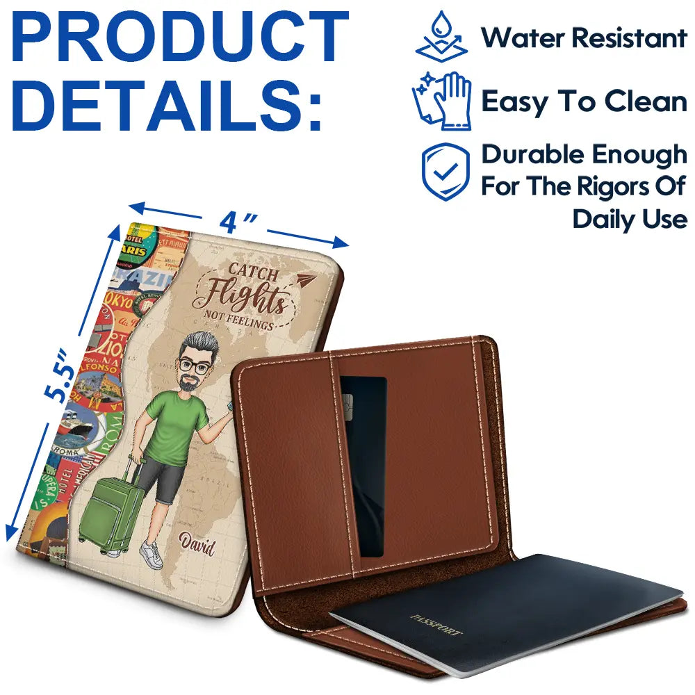 And So The Adventure Begins Travel Lovers - Personalized Custom Passport Cover - Gift For Him, Her, Traveling Lovers