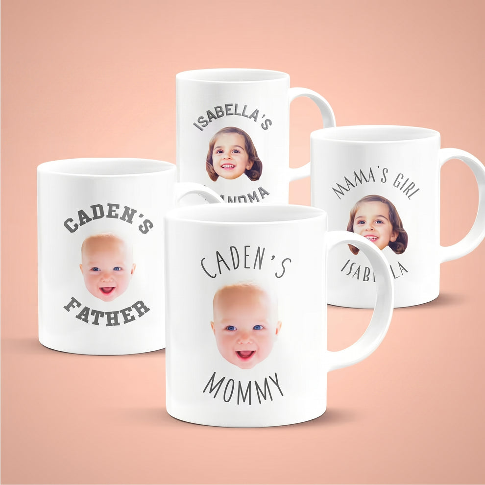 Custom Photo Baby Face mug, main view