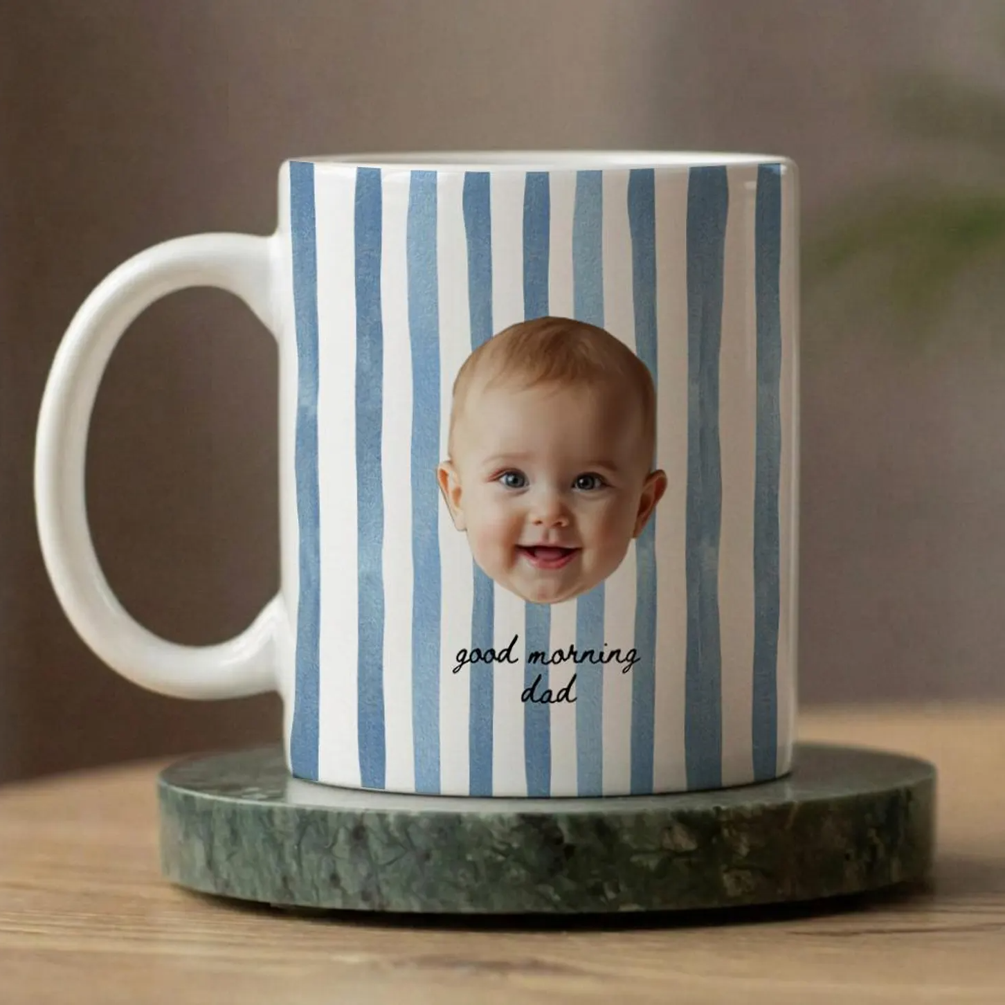 Custom Photo Kid Face - Personalized Custom Mug - Gift For Grandma, Grandpa, Mom, Dad