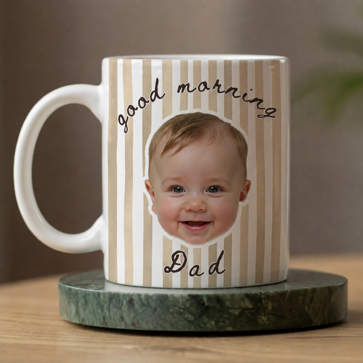 Custom Photo Kid Face - Personalized Custom Mug - Gift For Grandma, Grandpa, Mom, Dad
