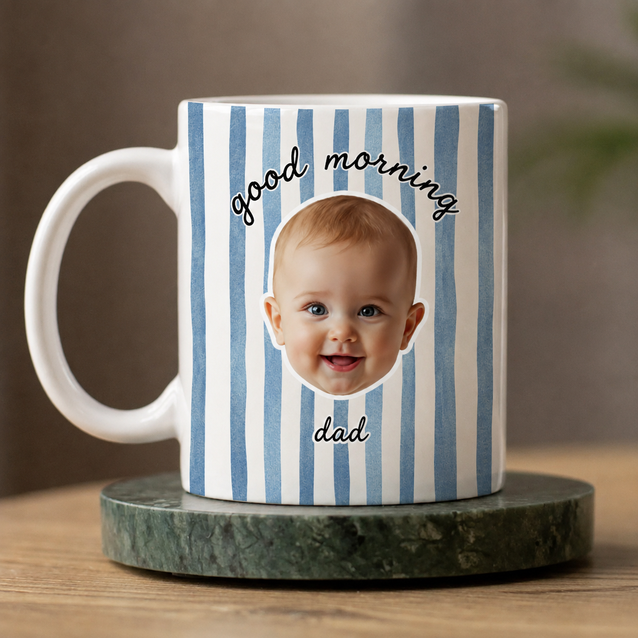 Custom Photo Kid Face - Personalized Custom Mug - Gift For Grandma, Grandpa, Mom, Dad