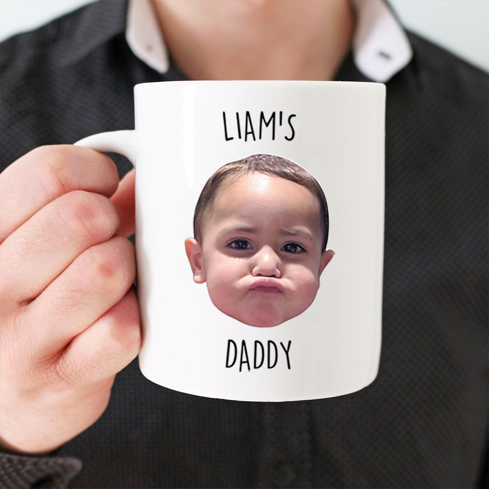 Custom Photo Baby Face - Personalized Custom Mug - Father's Day, Mother's Day, Birthday Gift For Dad, Mom