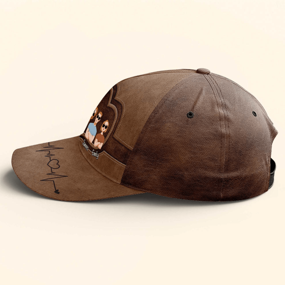 Best Dad Ever Adult Version personalized classic cap, alternate view 5
