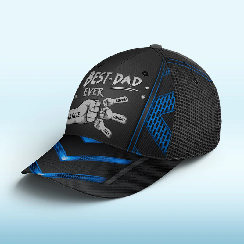 Best Dad Ever - Personalized Classic Cap - Father's Day Gift For Dad, Papa, Grandpa