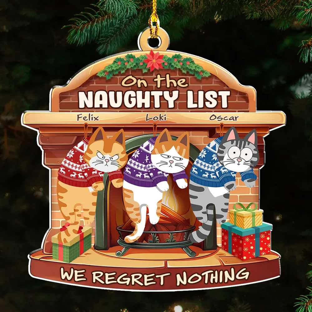 We Have Been Very Good Cats Santa - Personalized Custom Shaped Acrylic Ornament - Christmas Gift For Cat Mom, Cat Dad, Cat Lovers