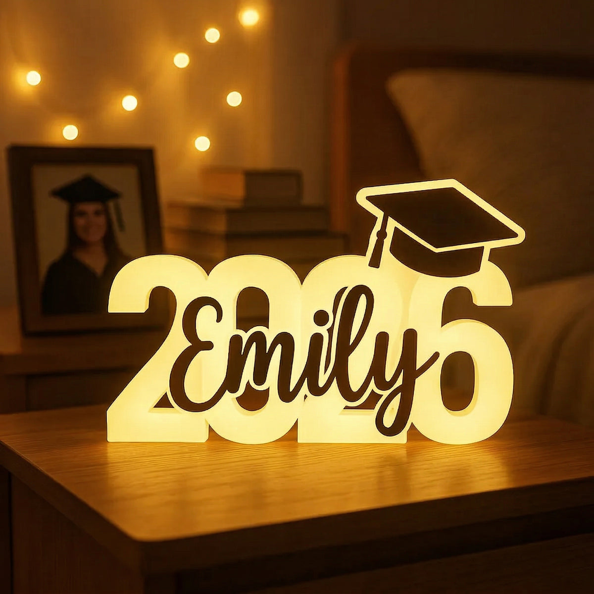 Class Of 2026 Graduation - Custom Shape Acrylic Light Box - Gift For Her/Him, Daughter/Son, Grad Ceremony, Commencement