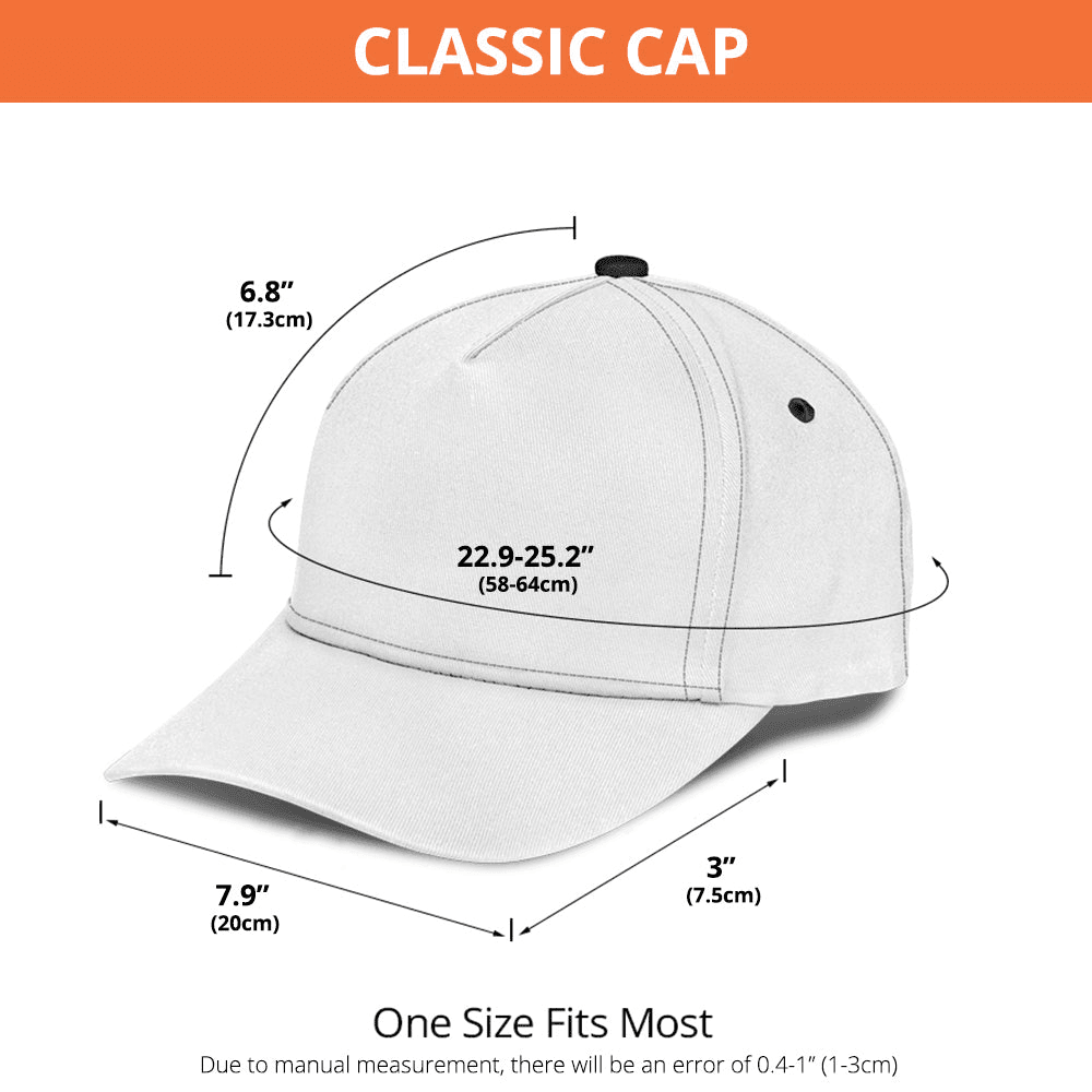 Best Dad Ever Adult Version personalized classic cap, alternate view 3