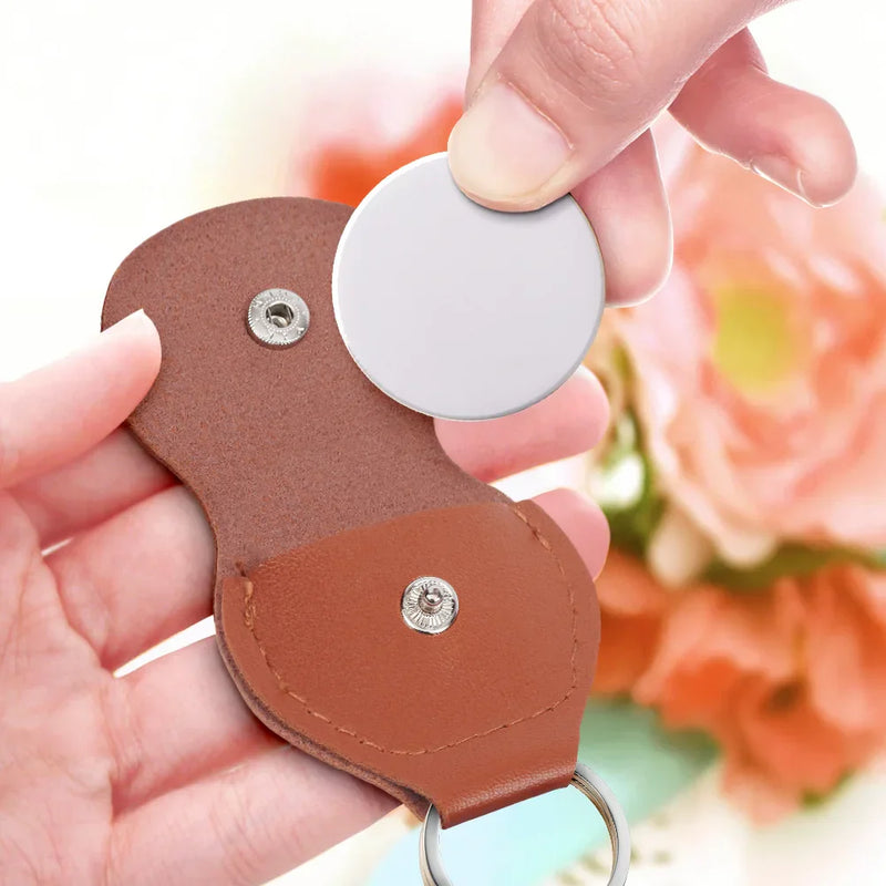 Couple I Love You Now And Always - Personalized Leather Pocket Hug - Gift For Her/Him, Husband/Wife, Couples on Anniversary, Valentine's Day