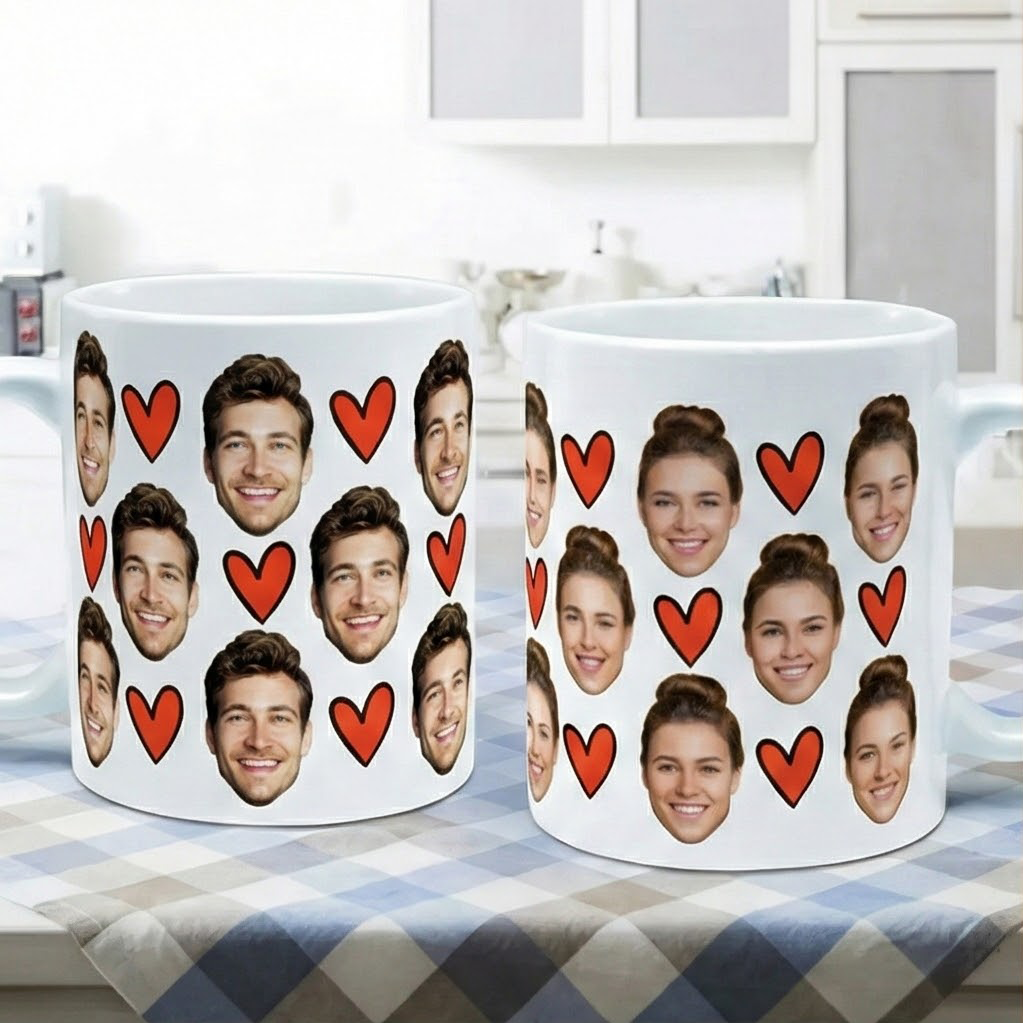 Custom Photo Boyfriend Girlfriend Funny Couple - Personalized Custom Mug - Gift For Him/Her, Boyfriend/Girlfriend, Husband/Wife on Anniversary, Valentine's Day