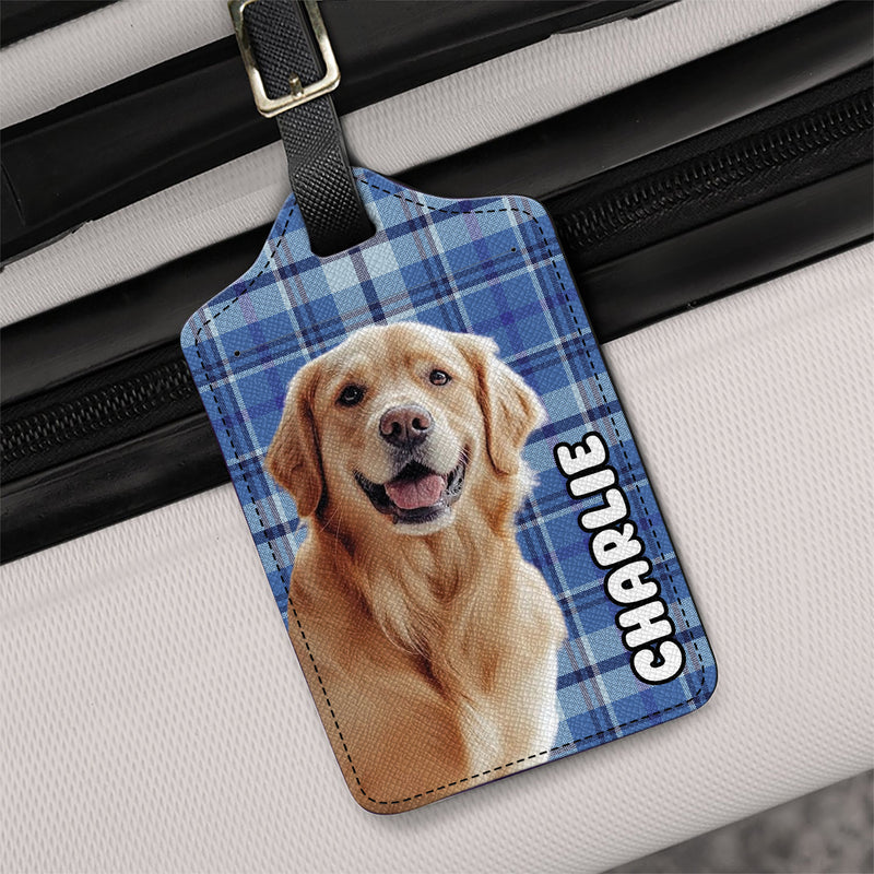 Custom Photo Dog Cat Luggage Tag, main view