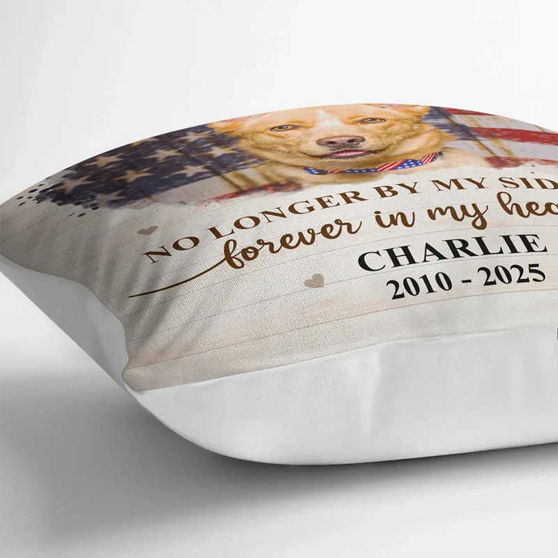 Custom Photo Forever Loved Dog/Cat Memorial - Personalized Custom Pillow - Sympathy Gift For Pet Owners, Pet Lovers