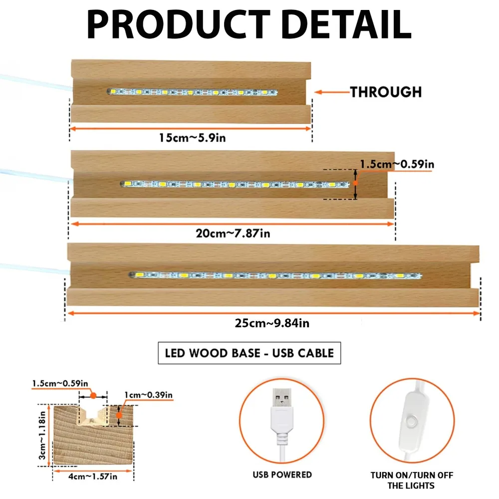 DAD Family Sitting Back View - Personalized Acrylic LED Night Light - Father's Day Gift For Dad, Daddy, Husband