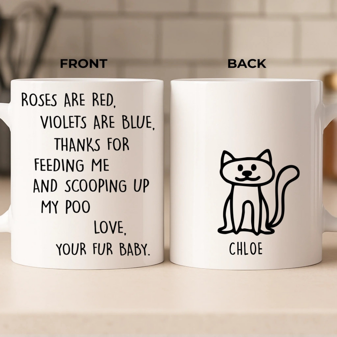 Daily Dose Of Purr Therapy Cat Lovers personalized mug, alternate view 6