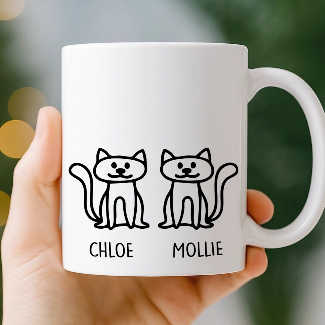 Daily Dose Of Purr Therapy Cat Lovers personalized mug, alternate view 5