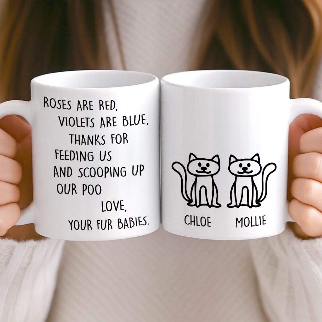Daily Dose Of Purr Therapy Cat Lovers personalized mug, alternate view 4