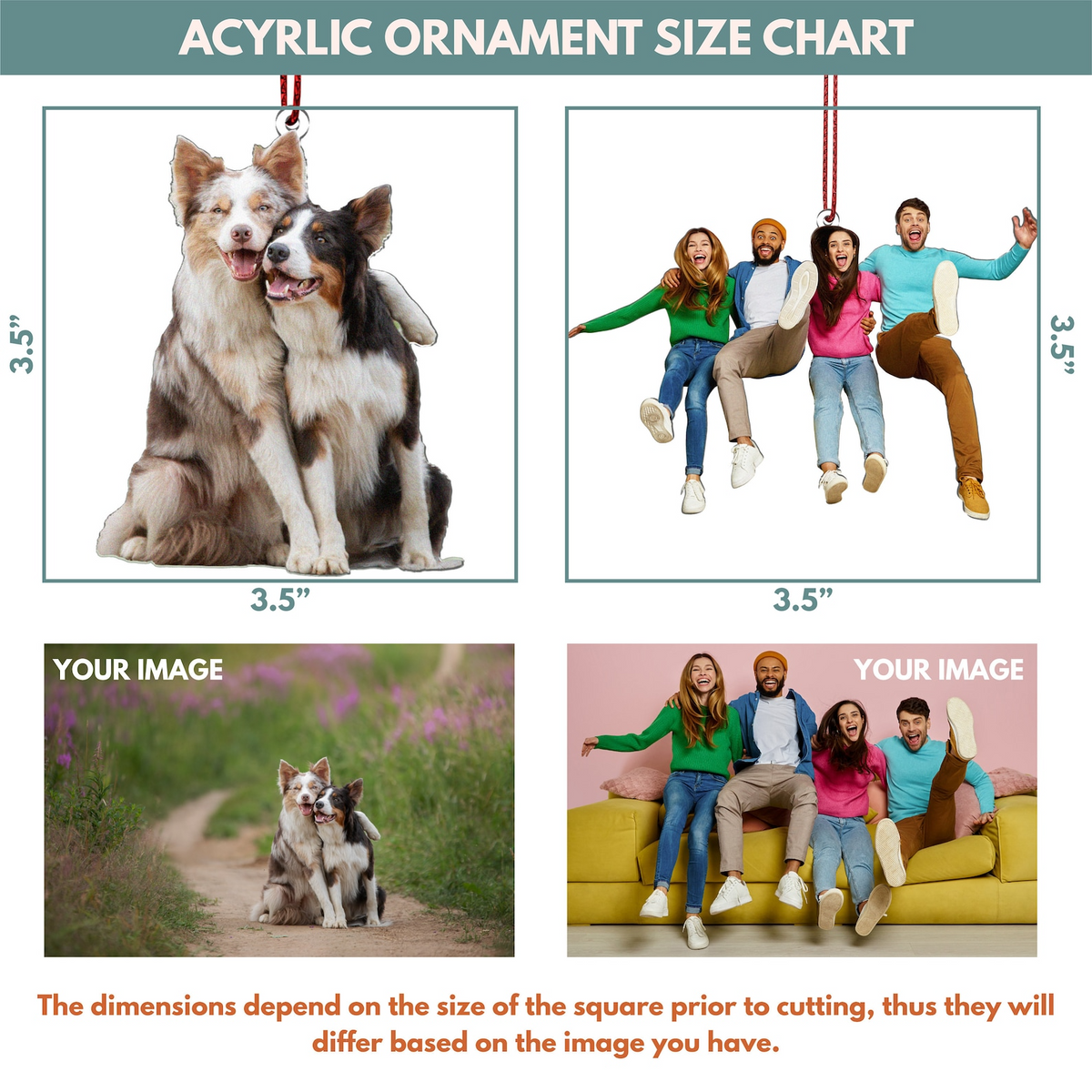 Christmas Ornament Photo Ornament, Personalized Ornament, Custom Family Photo Ornament, Acrylic Picture Ornament, Family Ornaments 2025