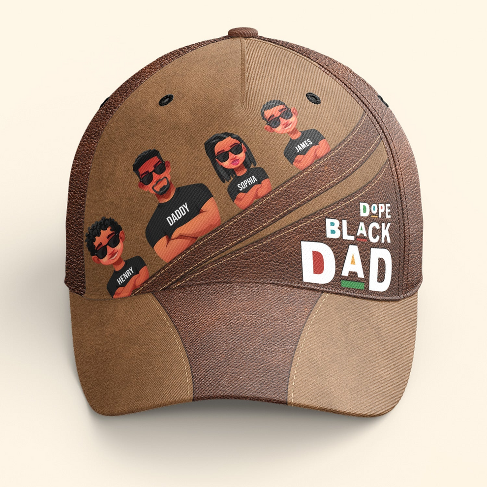 Personalized Dope Black Dad cap, main view