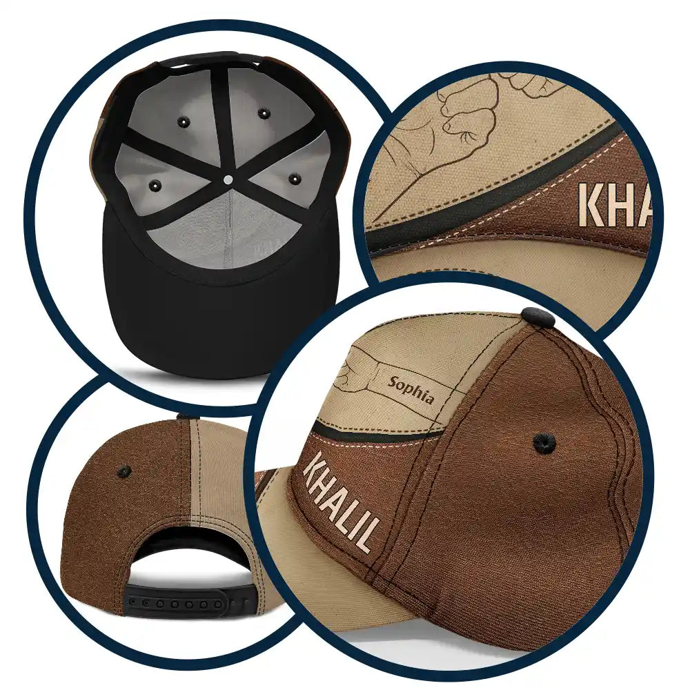 Fist Bump, Best Friends For Life - Personalized Classic Cap - Gift For Dad, Grandpa, Husband