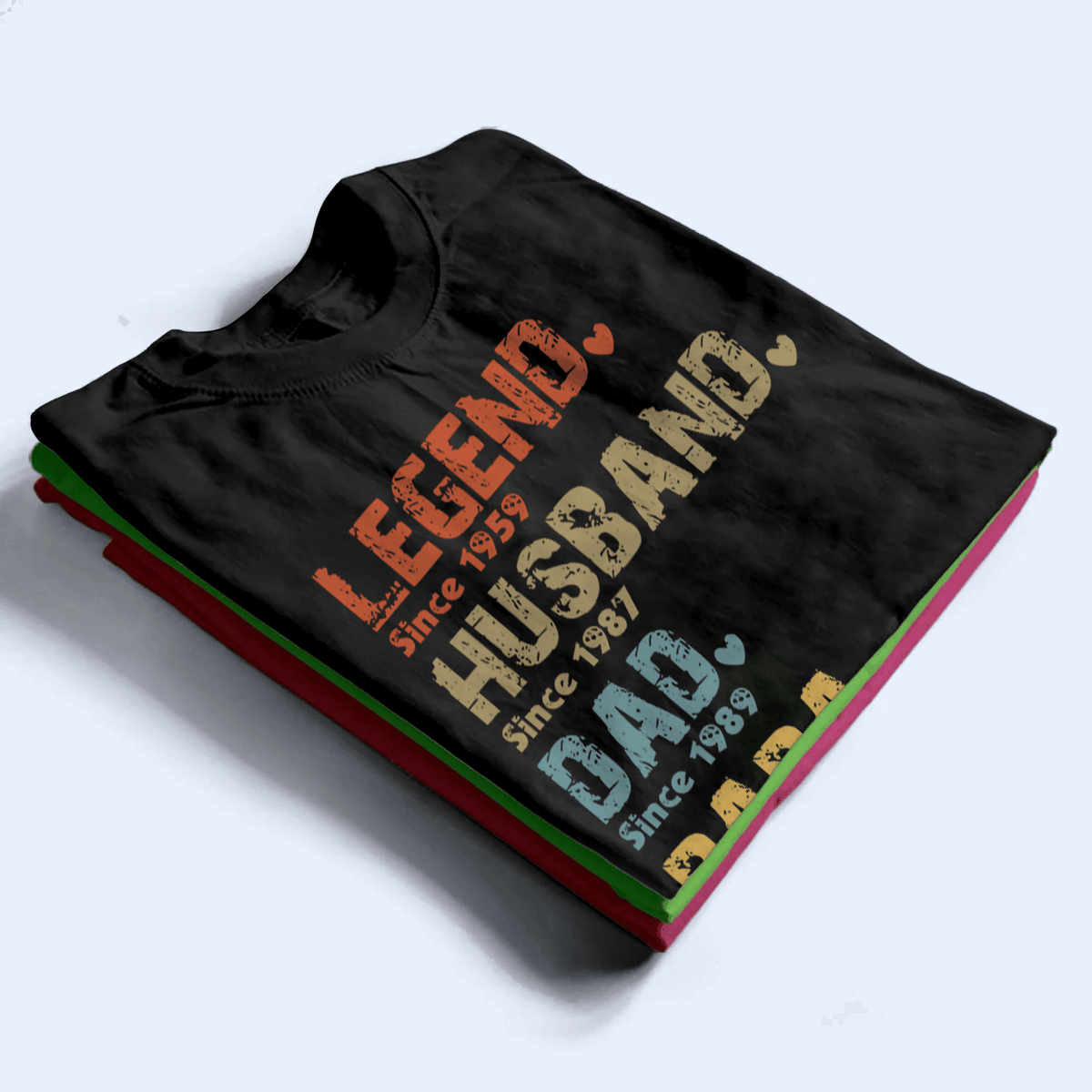 Legend, Husband, Dad, Grandpa: The Journey of a Lifetime - Personalized Custom Year T Shirt - Father's Day, Birthday Gift for Dad, Grandpa, Husband, Daddy, Dada, Papa, Dad Jokes - Suzitee Store