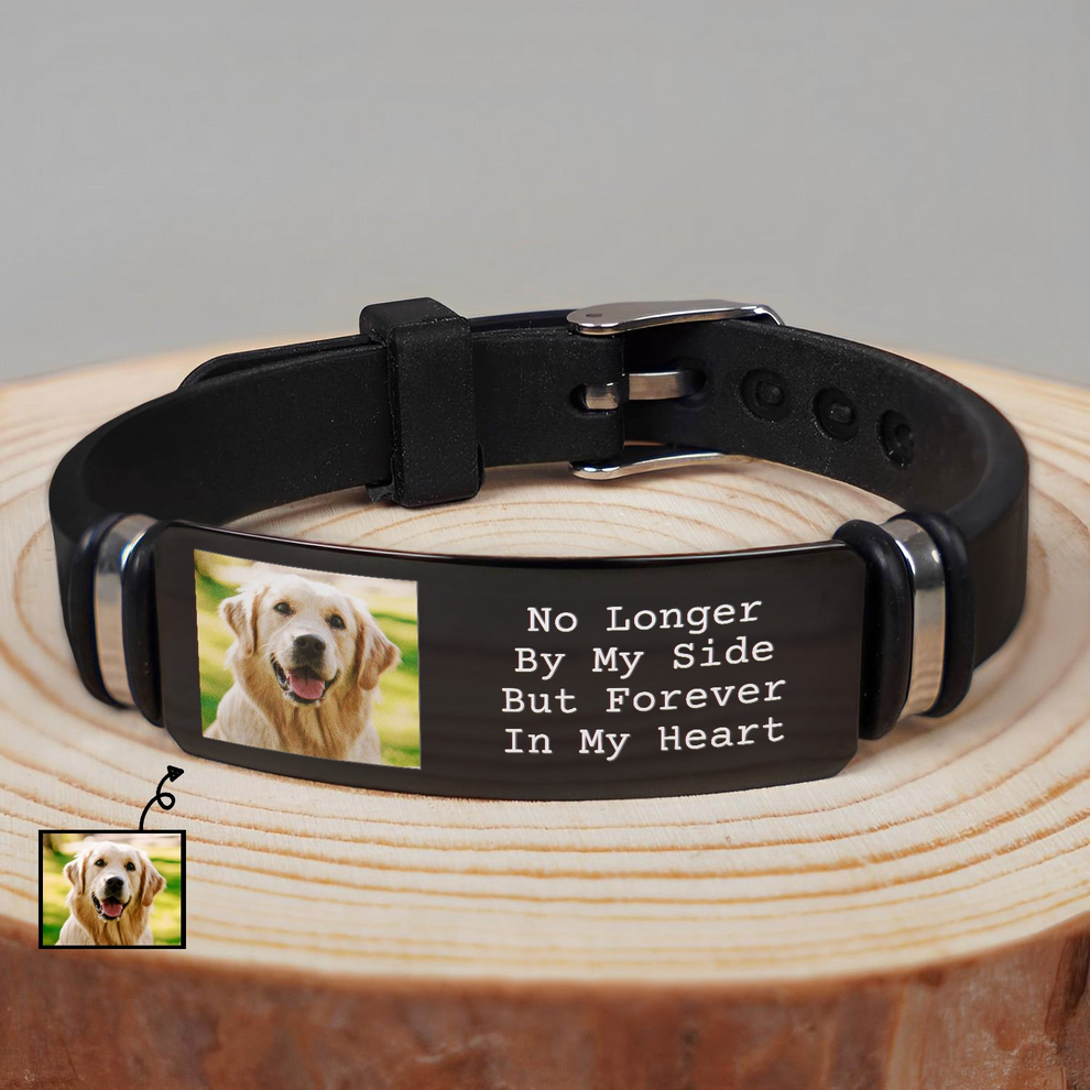 Custom Photo Forever In My Heart personalized bracelet, main view