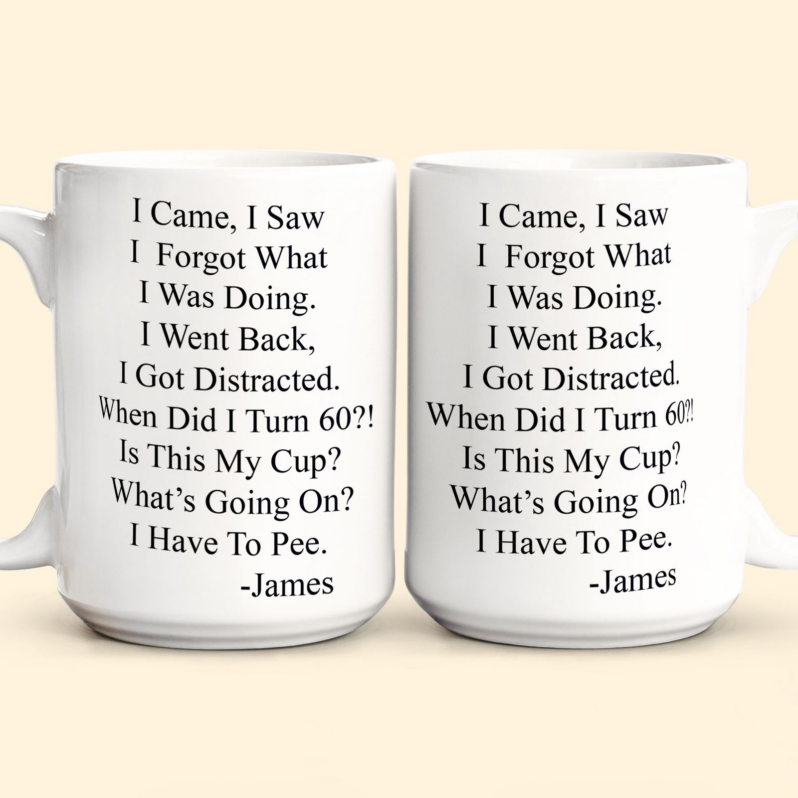 Funny Old Age Birthday - Personalized Custom Mug - Gift For Mother, Father, Grandma, Grandpa