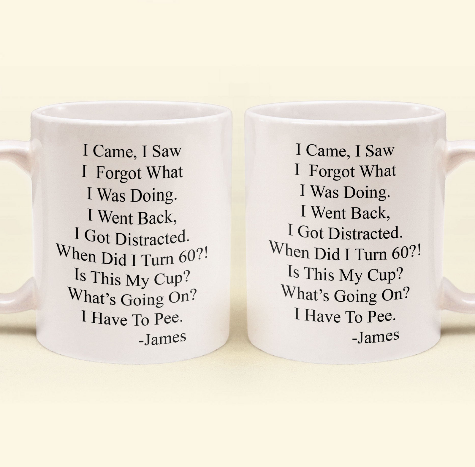 Funny Old Age Birthday - Personalized Custom Mug - Gift For Mother, Father, Grandma, Grandpa