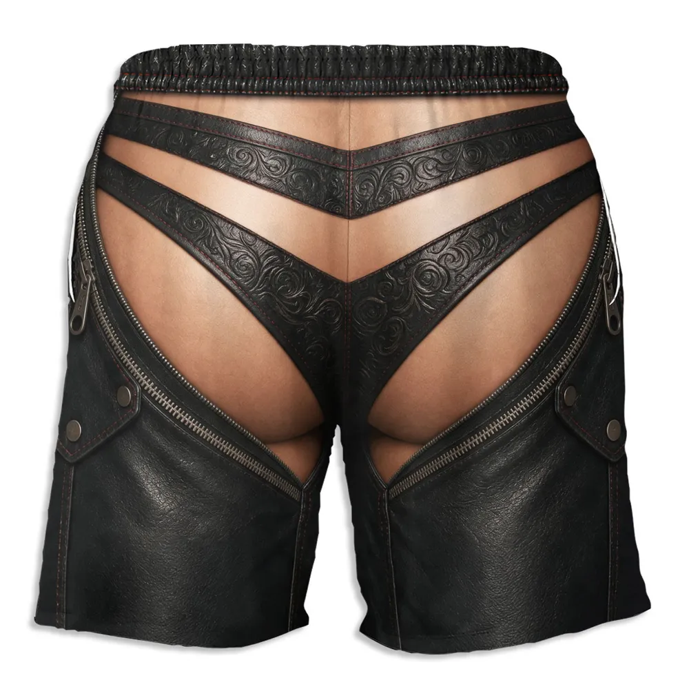 Funny Beach Trunks personalized beach shorts, alternate view 3