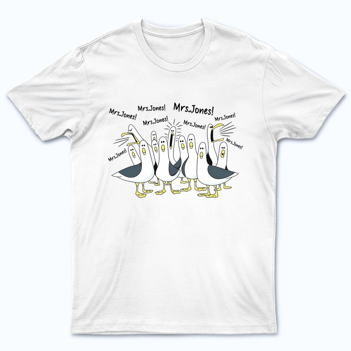 Funny Seagulls Calling Teacher - Personalized Custom Shirt - Back To School Gift For Teachers, Educators