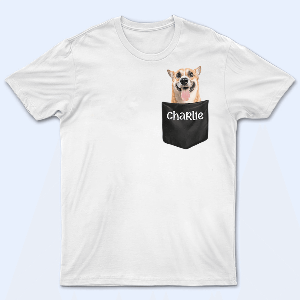 Custom Pet in Pocket Tshirt t-shirt, main view