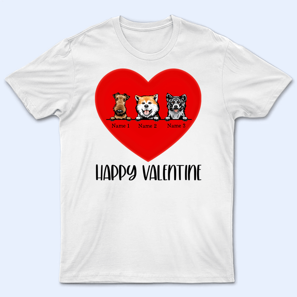 Personalized All Heart For My Dogs t-shirt, main view