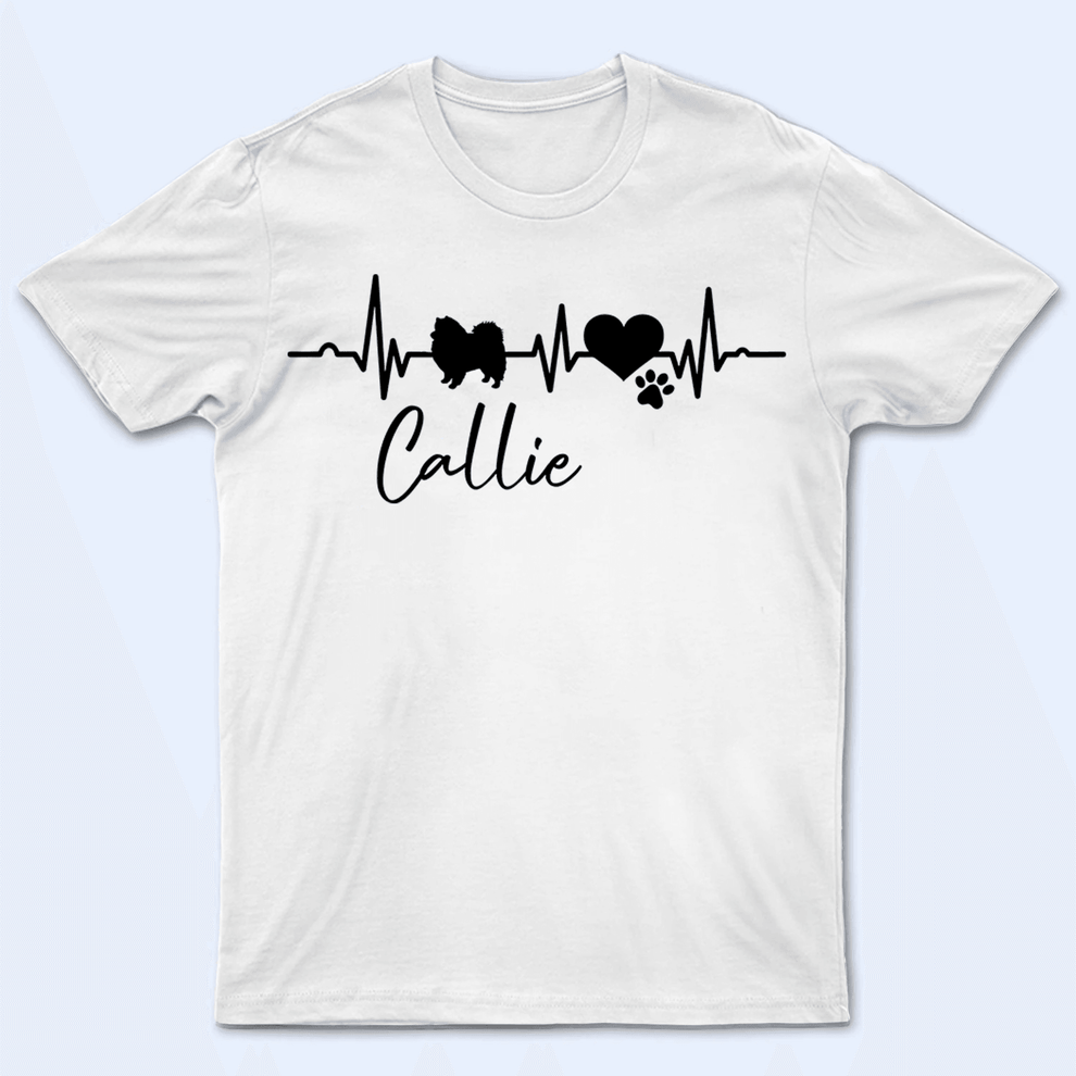 Personalized Heartbeat For My Buddy t-shirt, main view
