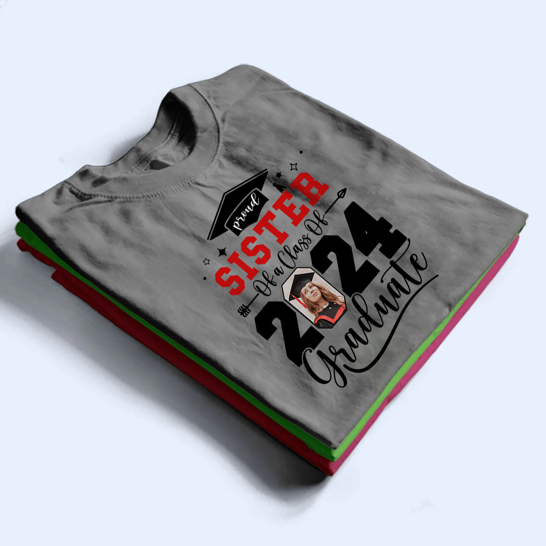 Custom Photo Senior Family Graduation youth t-shirt, alternate view 3