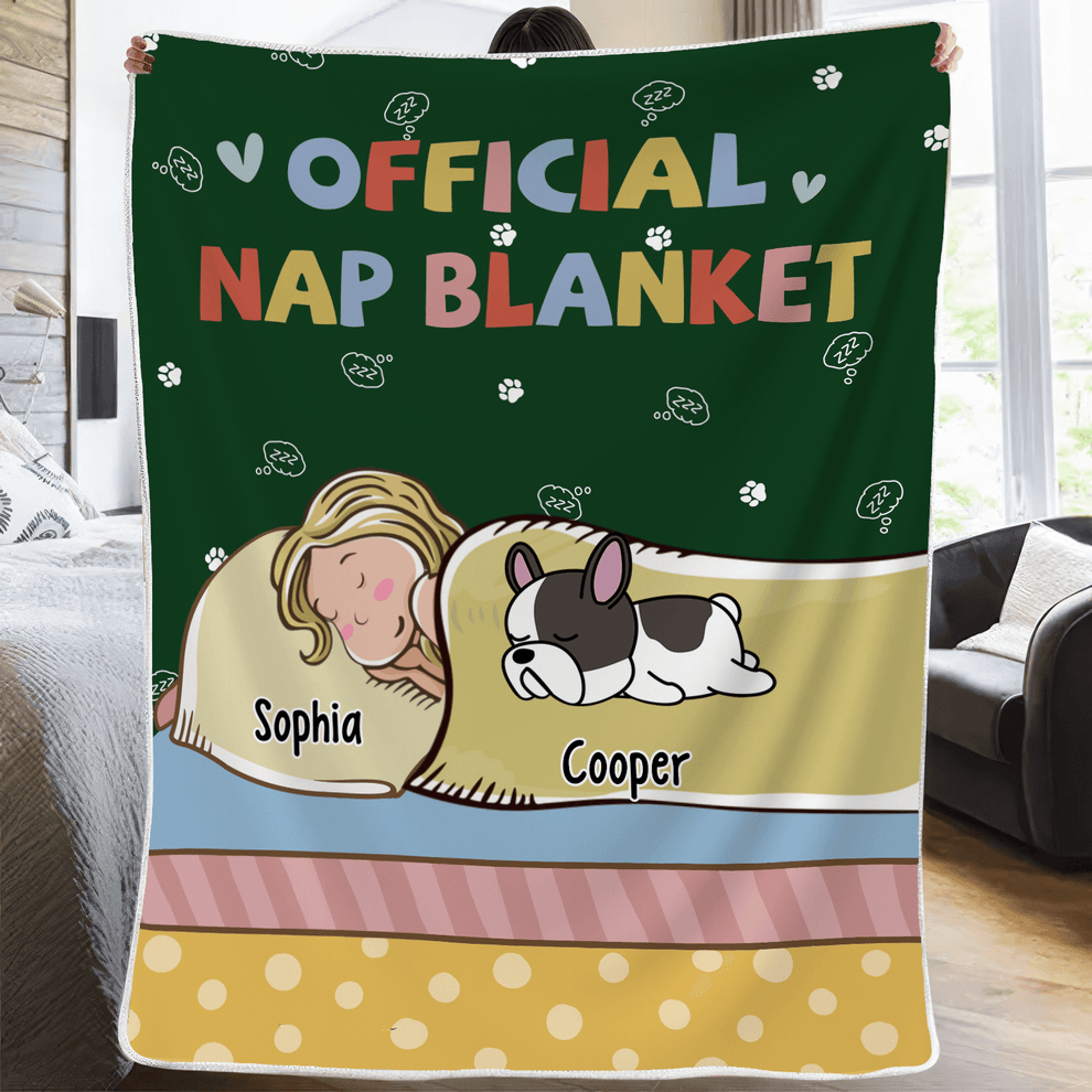 Personalized Official Nap Blanket fleece blanket, product with name options