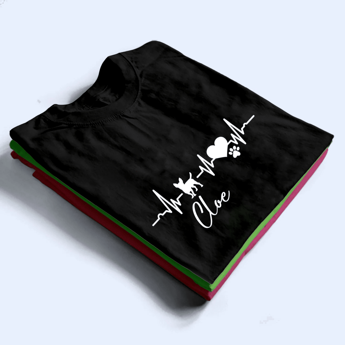 Personalized Heartbeat For My Buddy t-shirt, alternate view 2
