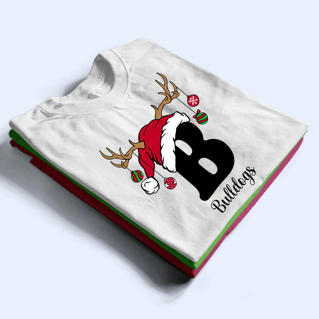 Personalized Alphabet Christmas t-shirt, alternate view 2