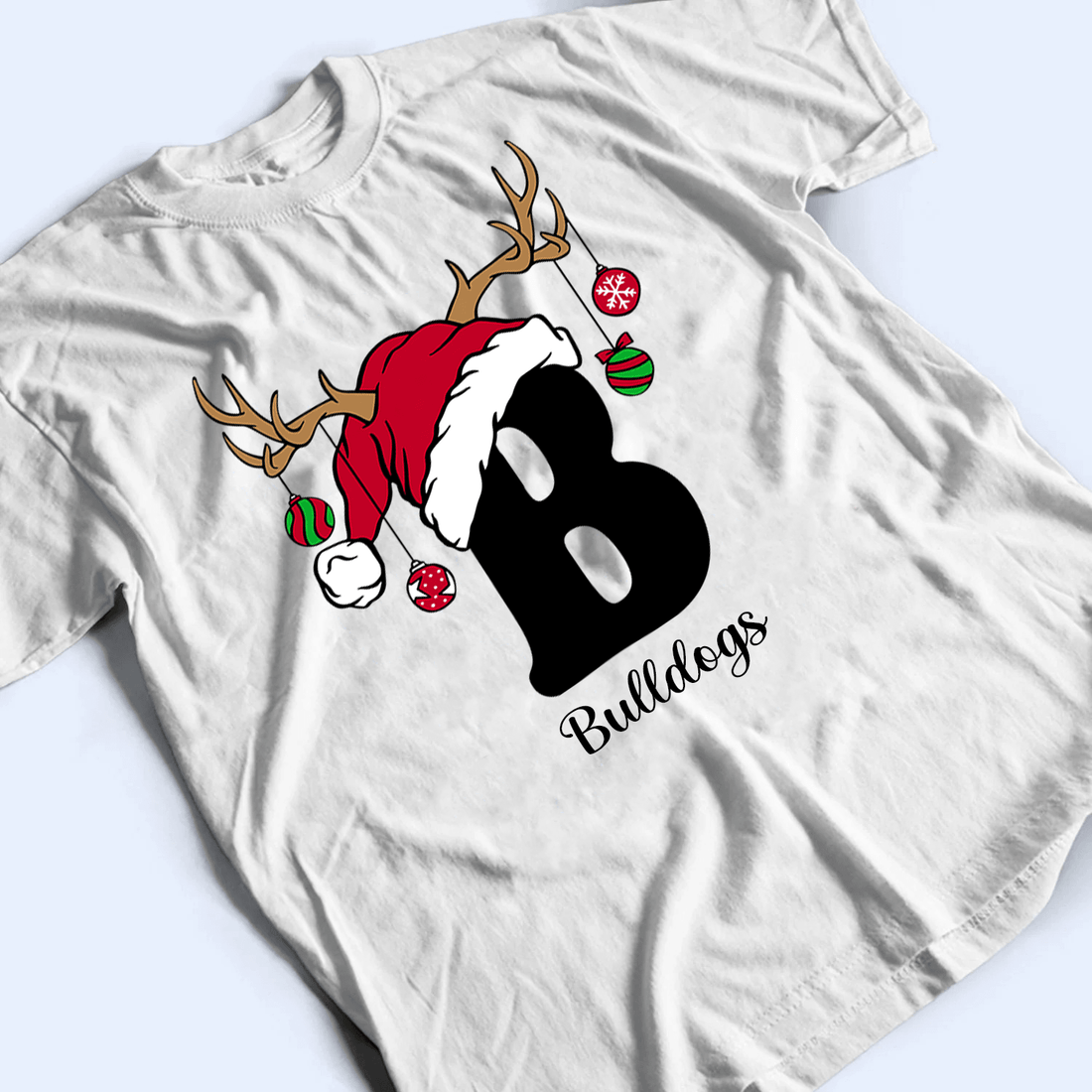 Personalized Alphabet Christmas t-shirt, alternate view 3