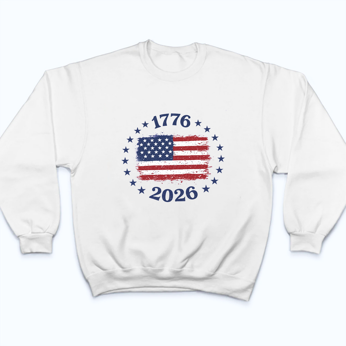 USA Flag American 250th Anniversary - Personalized Custom Shirt - America 250th Anniversary Gifts For Family, Mom, Dad, Brother, Sister