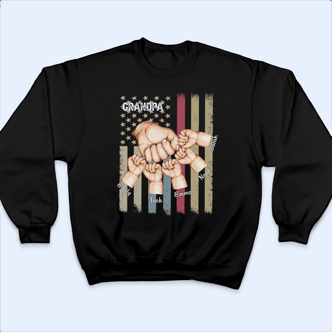 Grandpa Fist Bump personalized t-shirt, alternate view 3